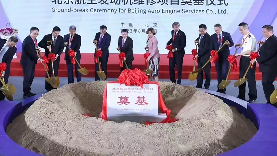People digging at ceremony 