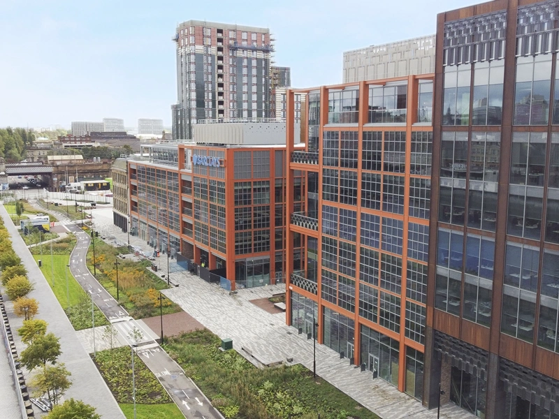 Exterior shot of Barclays Glasgow Campus in the UK.