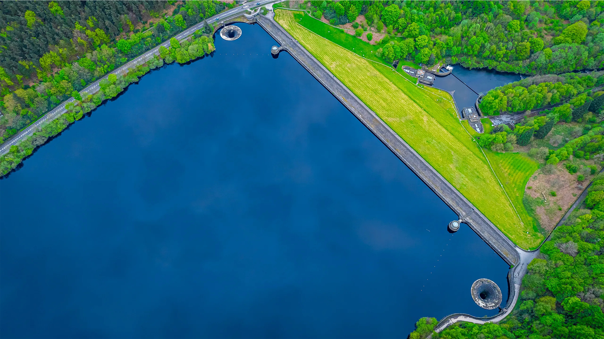 Aerial view of Ladybower Reservoir, a large artificial reservoir, the lowest of three in the Upper Derwent Valley in Derbyshire, England, UK  Thank you This photo has been successfully downloaded. (Look for it in your Downloads folder or the last place you saved a file.) Having issues? Download again We do not accept AI-generated content into our visual library Credit:Alexey_Fedoren  Stock photo ID:2154208389 Upload date:May 23, 2024 Location:United Kingdom