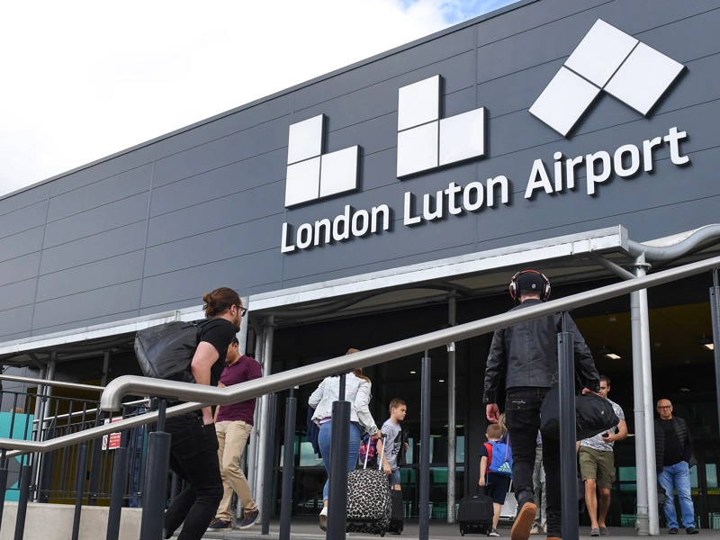 Exterior of London Luton Airport