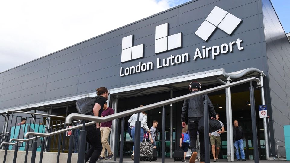 Exterior of London Luton Airport