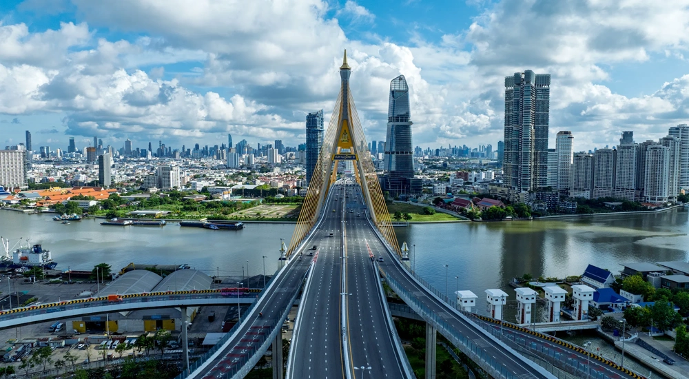Bhumibol Bridge, Bangkok, Thailand
