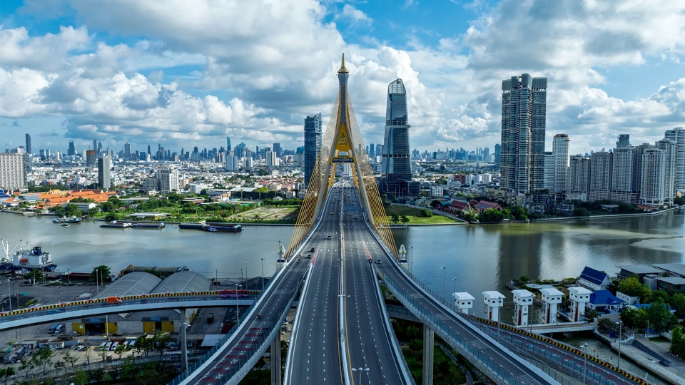 Bhumibol Bridge, Bangkok, Thailand