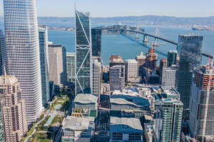 San Francisco Salesforce Park, Rincon Hill And Bay Bridge