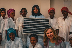 Group of women in BCI's Solar Mamas programme