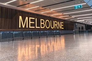 Melbourne airport sign