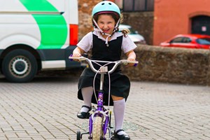 Child on bicycle 