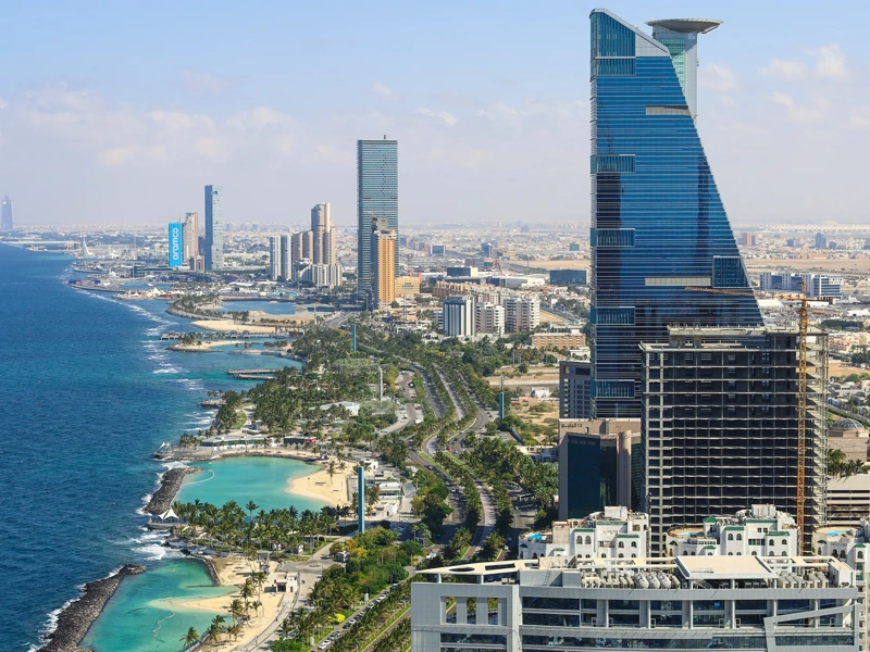 Jeddah skyline - Arial View - Jeddah city Saudi Arabia