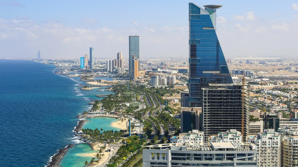 Jeddah skyline - Arial View - Jeddah city Saudi Arabia