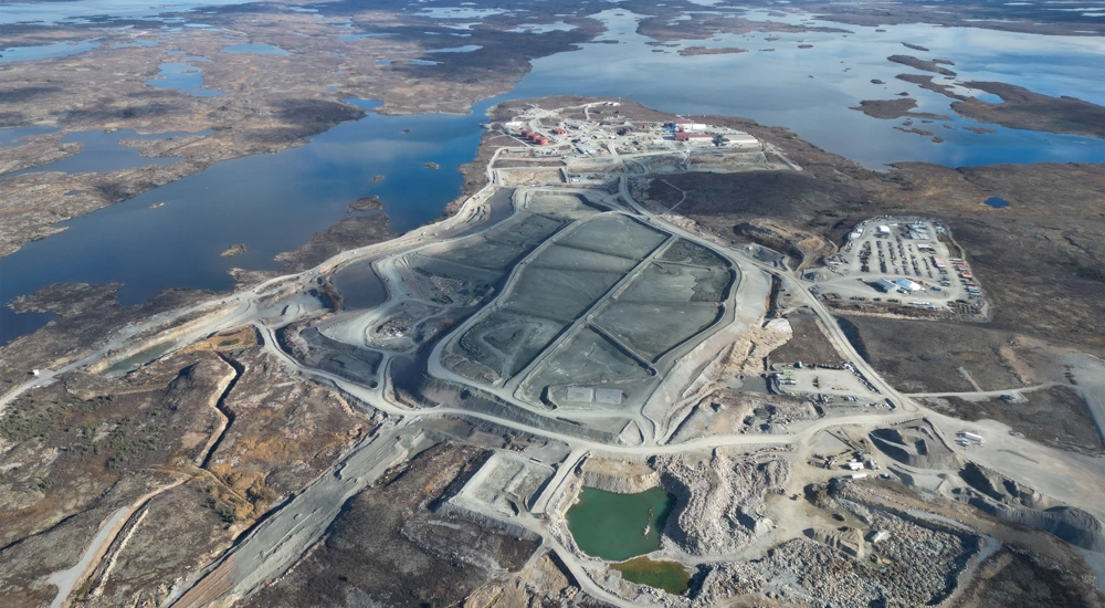 Aerial shot of De Beers Mine