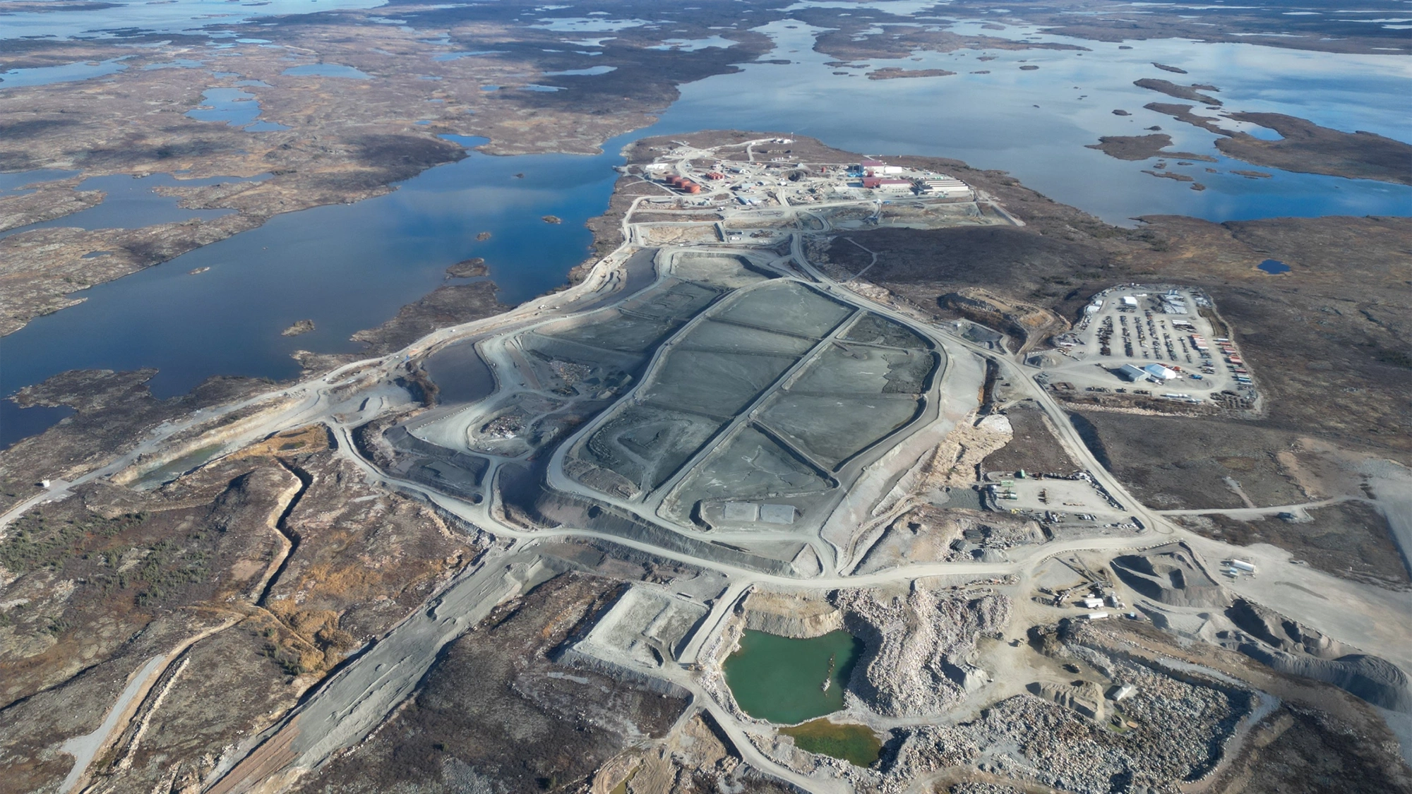 Aerial shot of De Beers Mine