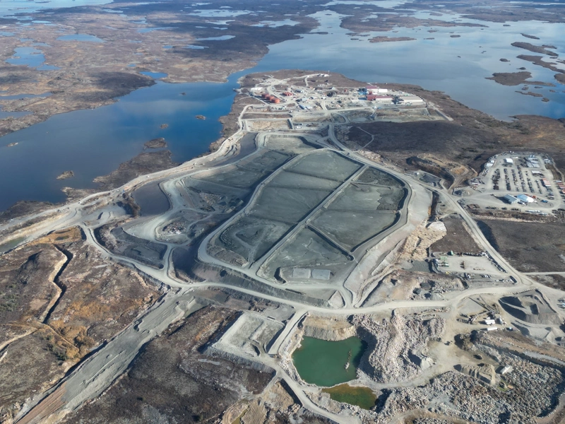 Aerial shot of De Beers Mine