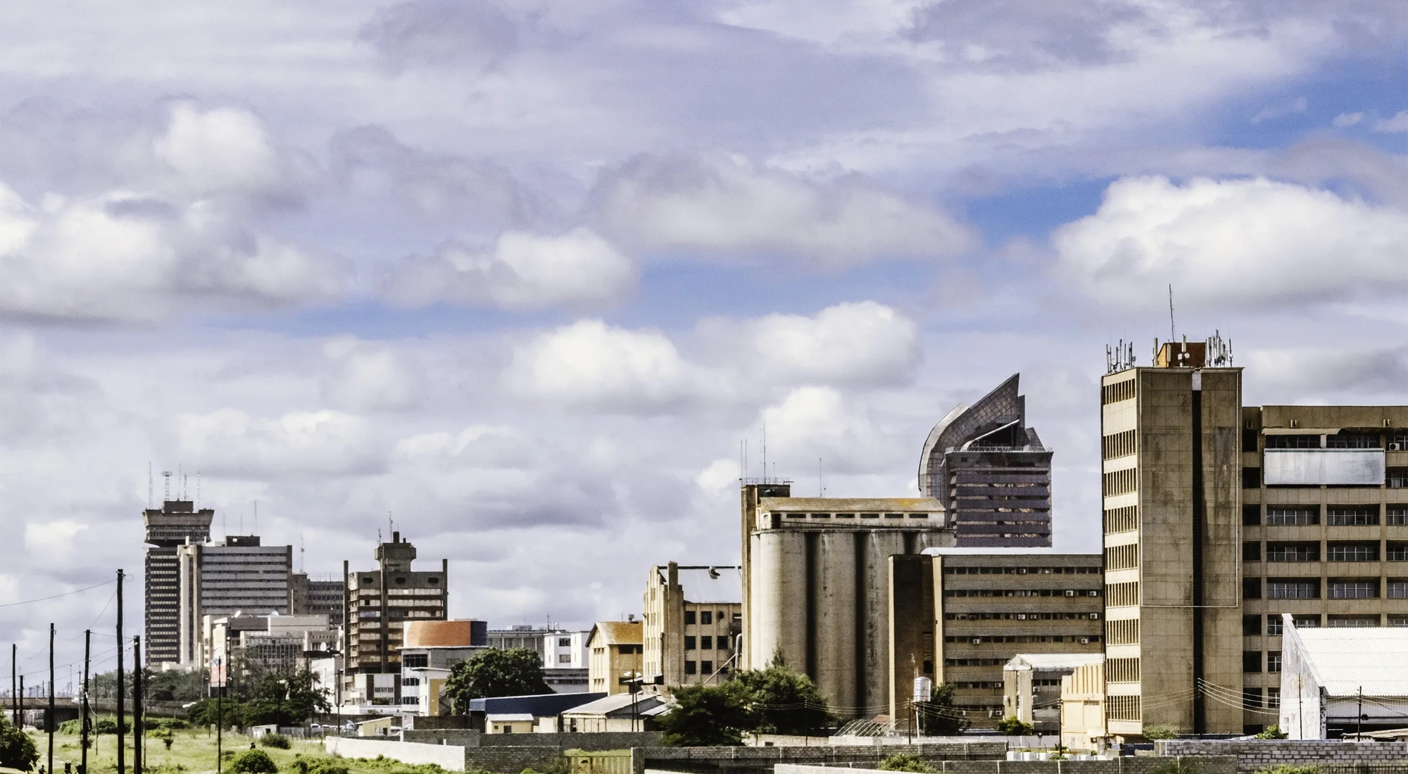 Skyline of Lusaka, Zambia - Findeco House, Cairo Road