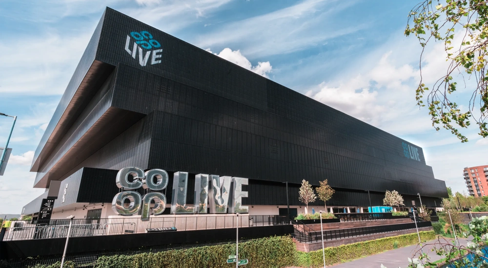 External Venue (Shot by Nick Flynn) of co op live in Manchester, England