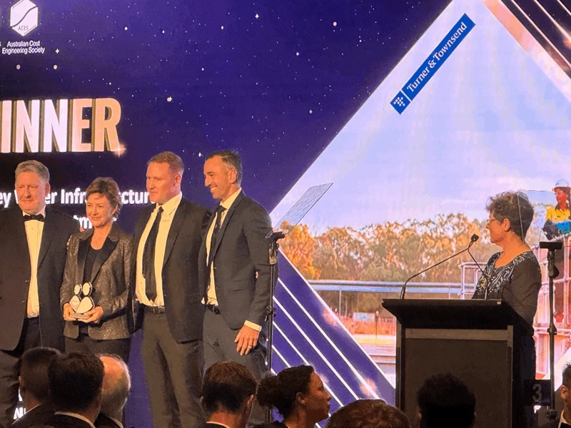 Australia team receiving awards