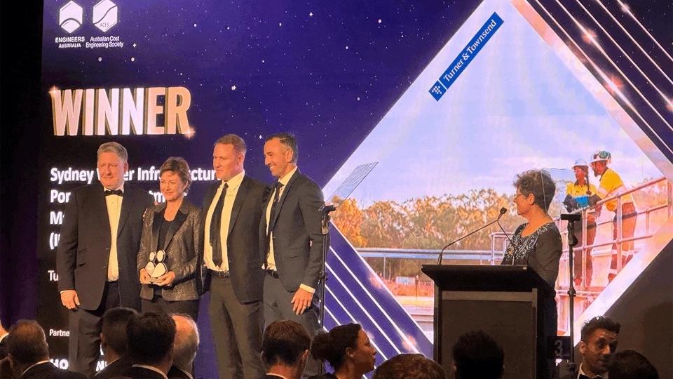 Australia team receiving awards