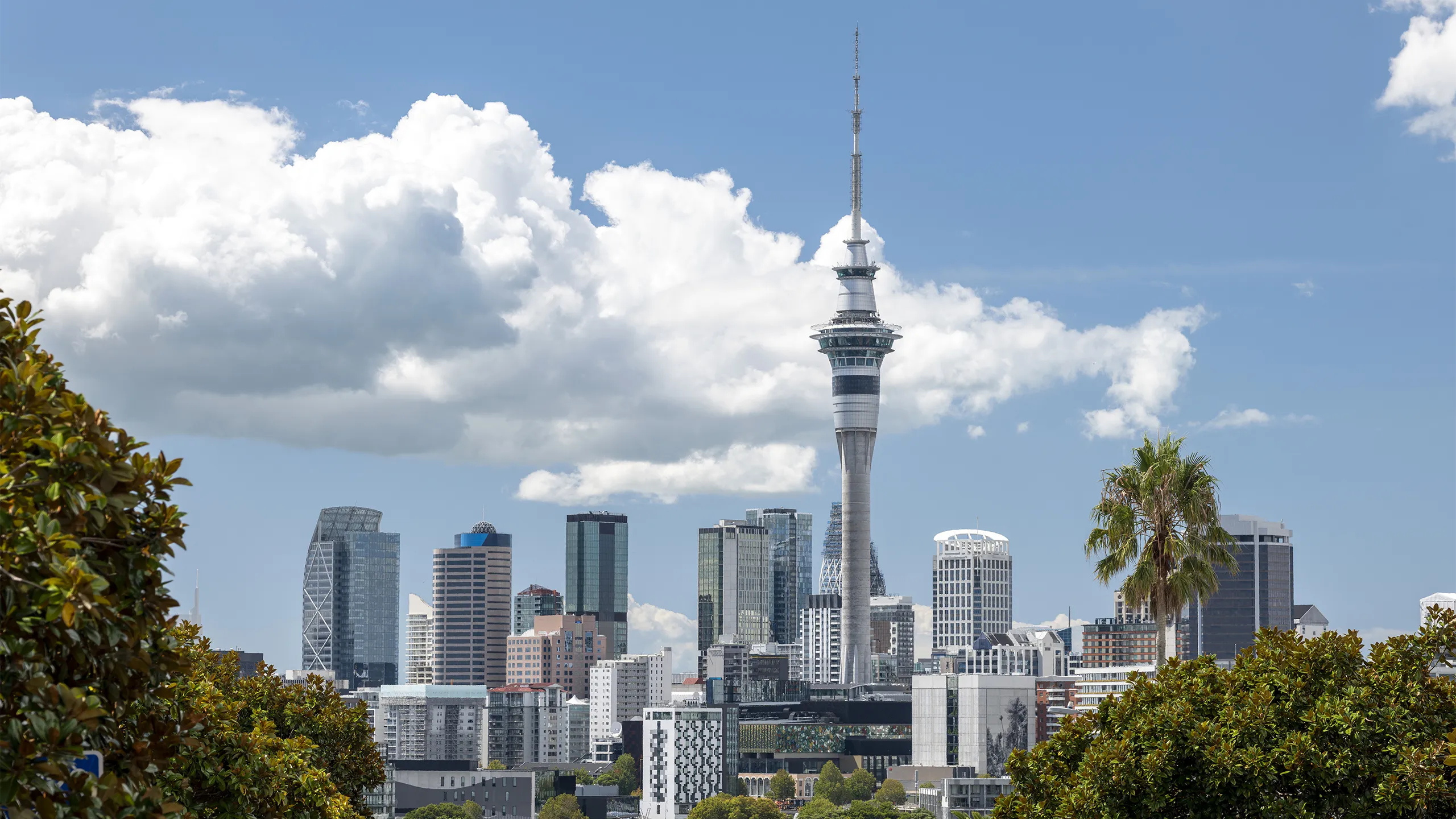Skyline view of central business district Auckland, New Zealand