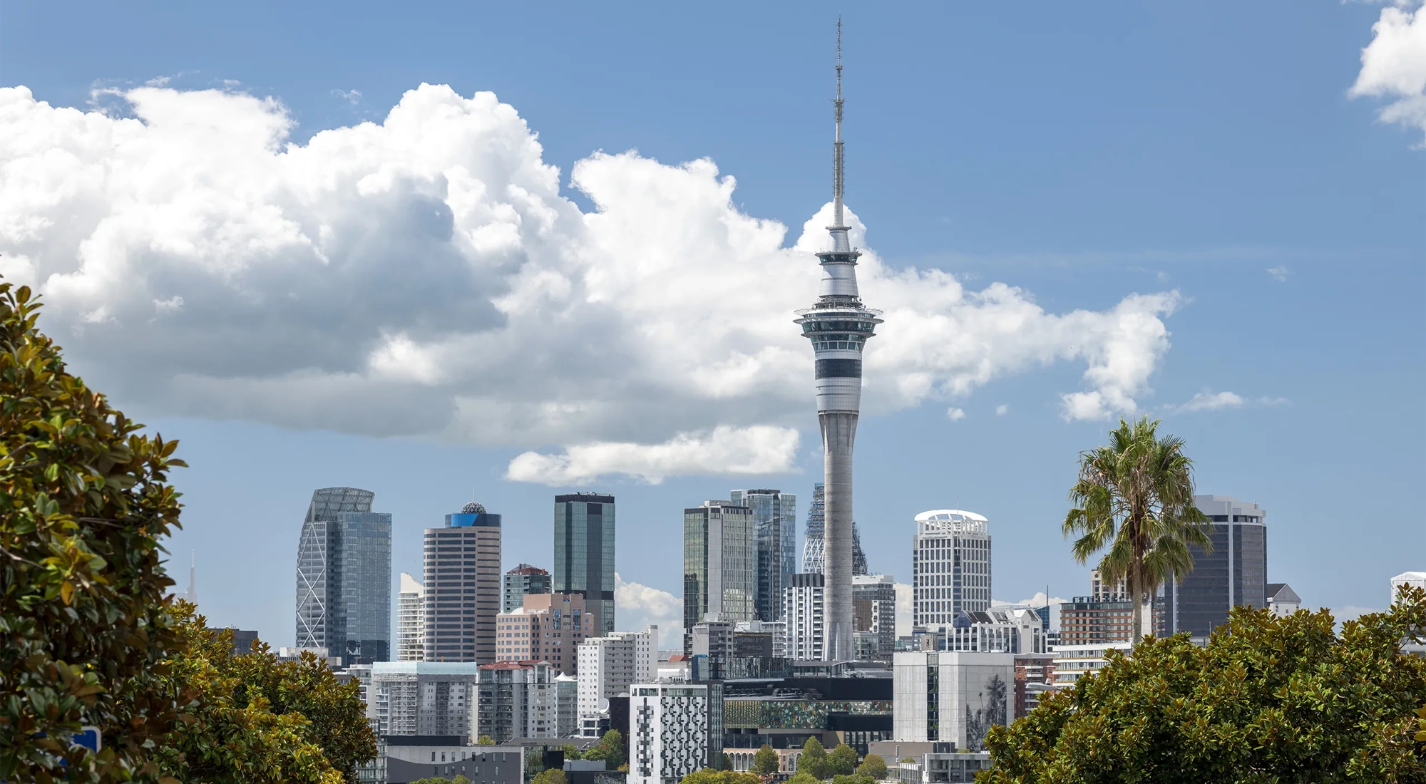 Skyline view of central business district Auckland, New Zealand