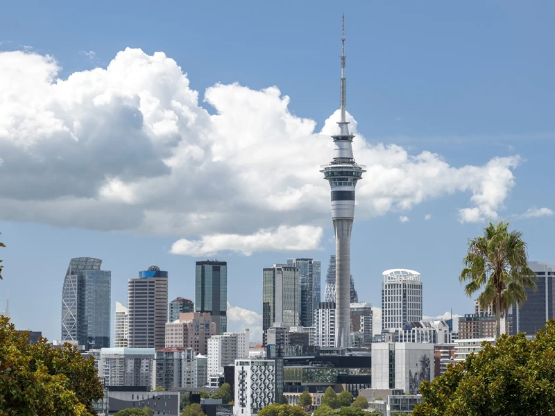 Skyline view of central business district Auckland, New Zealand