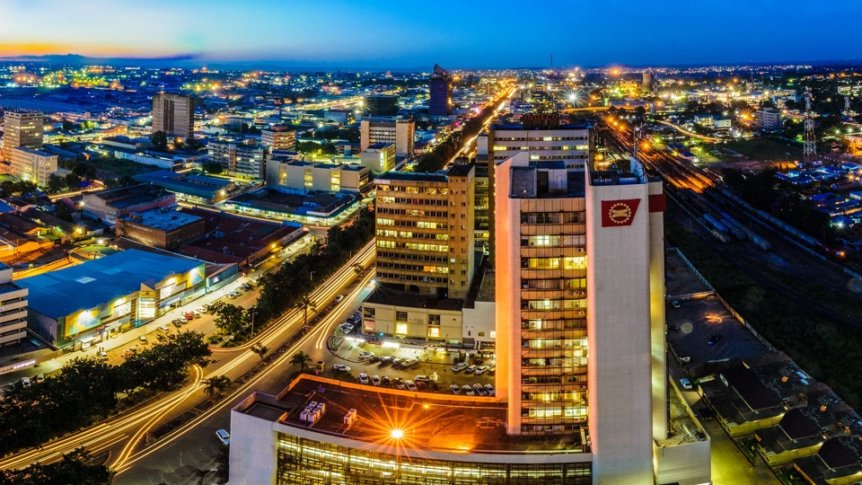 Skyline photo of Lusaka, Zambia
