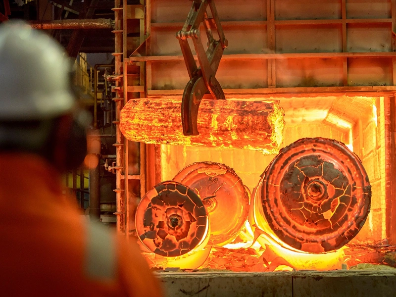 Steel works factory