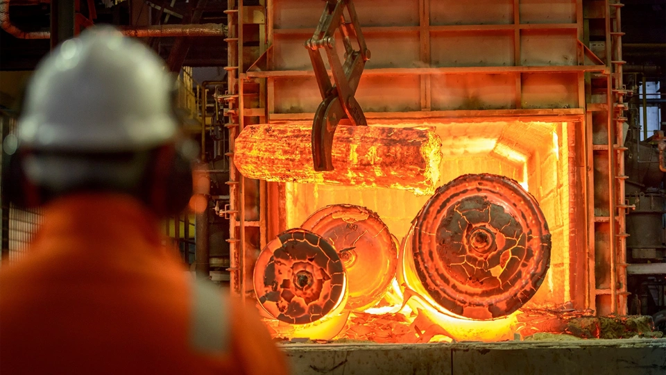 Steel works factory