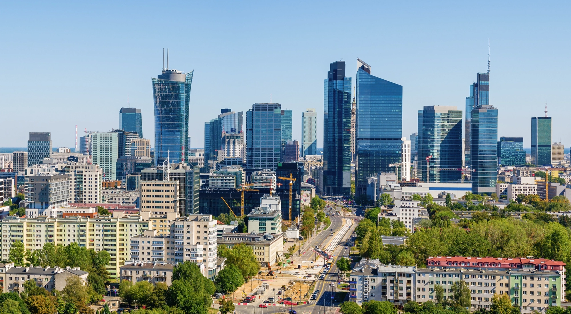 Office district around Daszynskiego roundabout called new Mordor, Warsaw