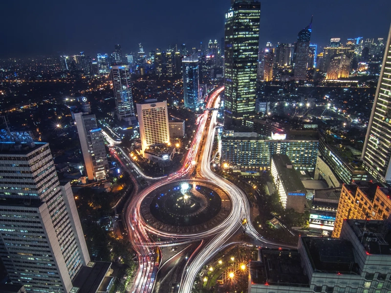 HI roundabout is located in Jakarta
