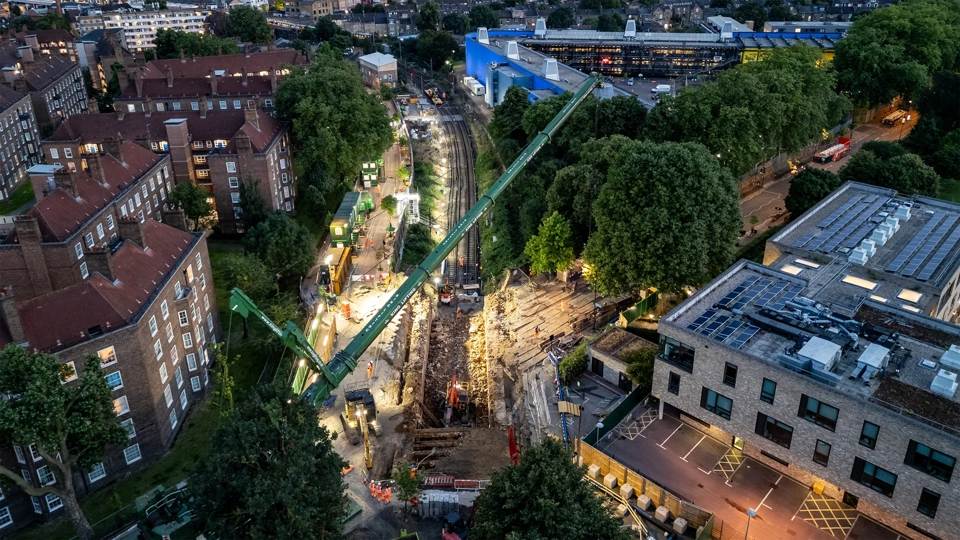 East Anglia during the demolition phase of the project