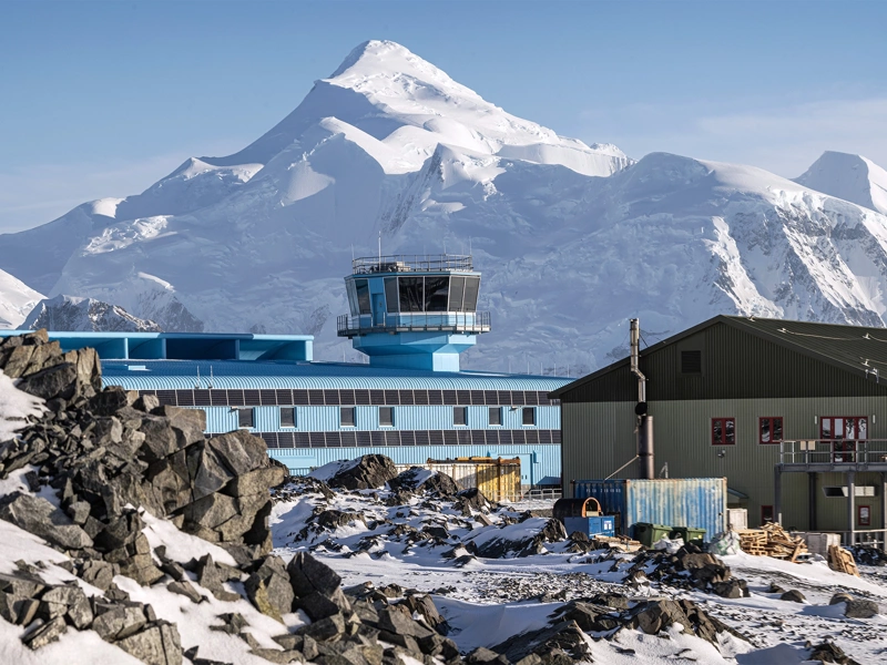 Discovery Building at the British Antarctic Survey's Rothera Research Station, Adelaide Island, Antarctica