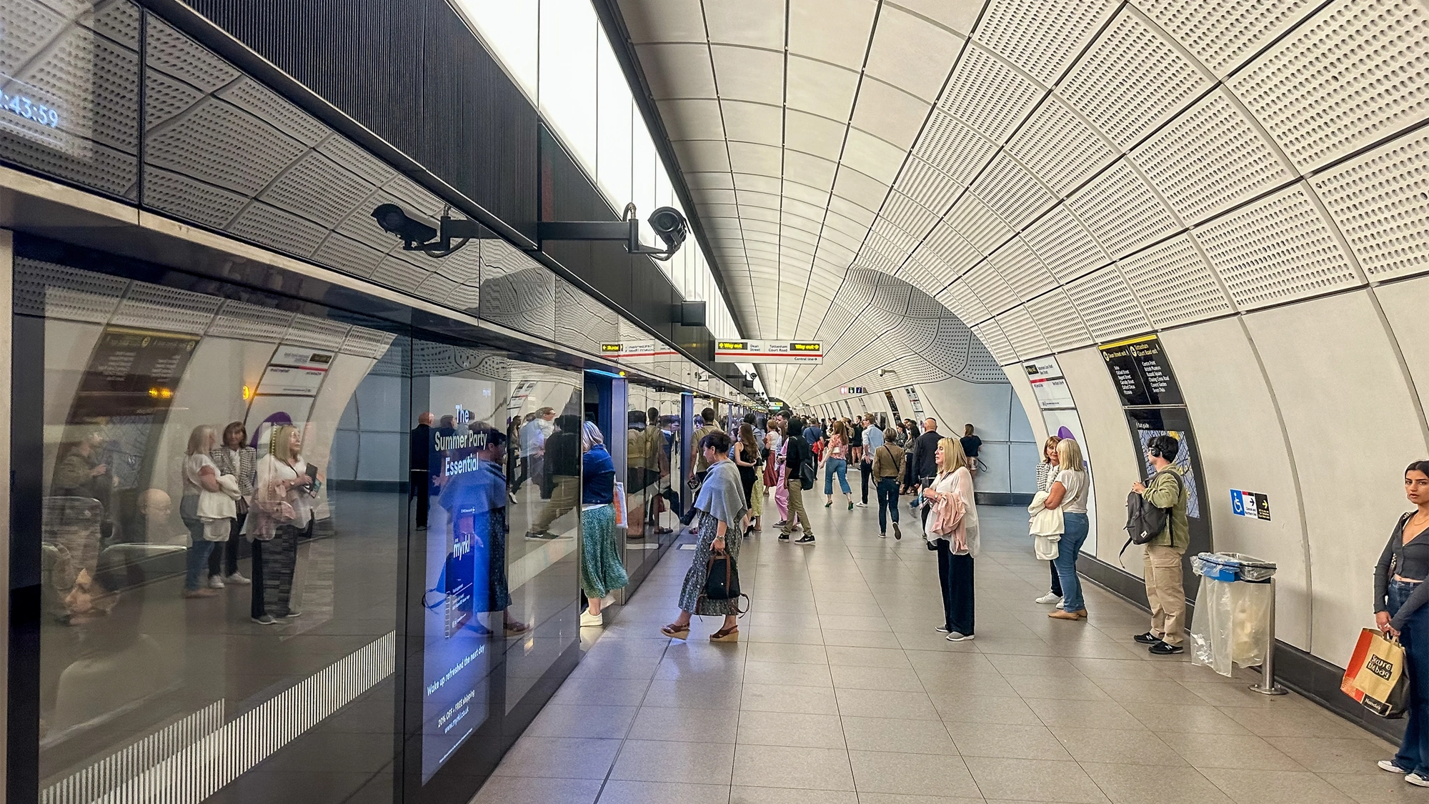 Elizabeth Line platform, London.