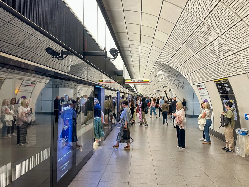Elizabeth Line platform, London.