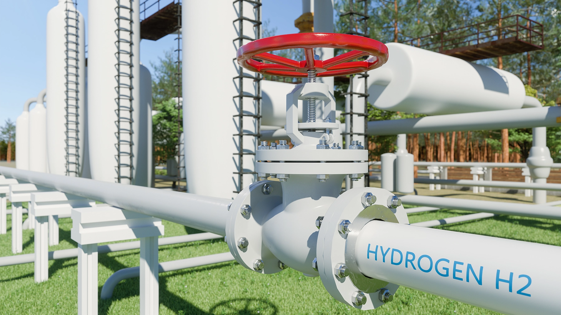 Sunny shot of the Hydrogen Society Roadmap facility in South Africa.