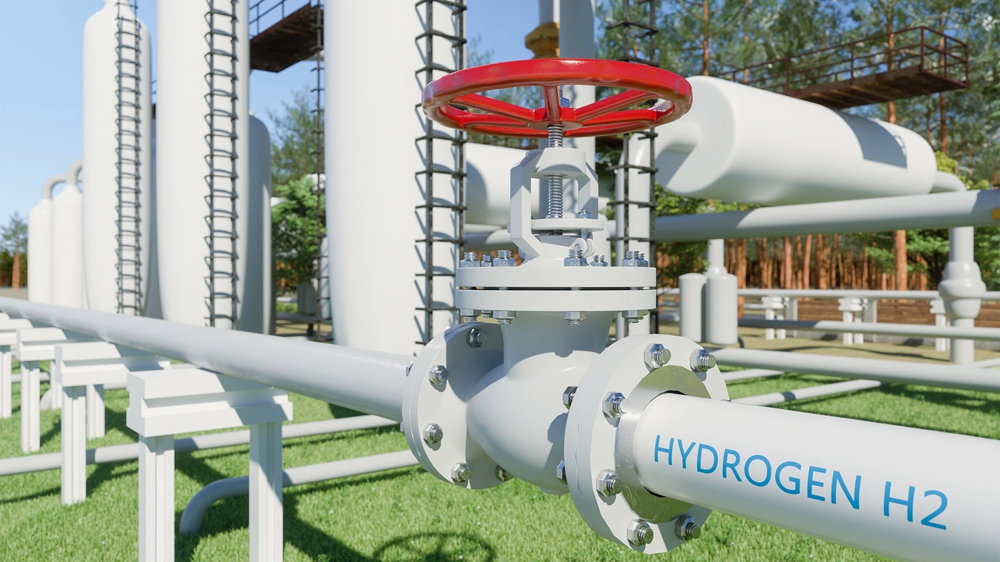 Sunny shot of the Hydrogen Society Roadmap facility in South Africa.
