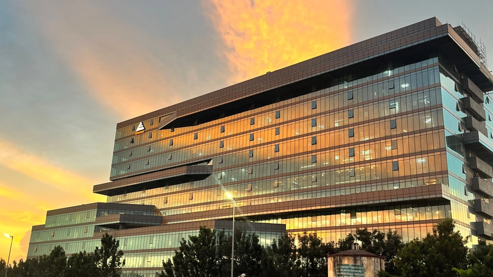 Exterior photo of a multistorey office building