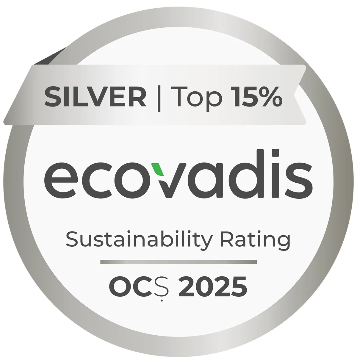 Logo of silver 2025 Ecovadis status