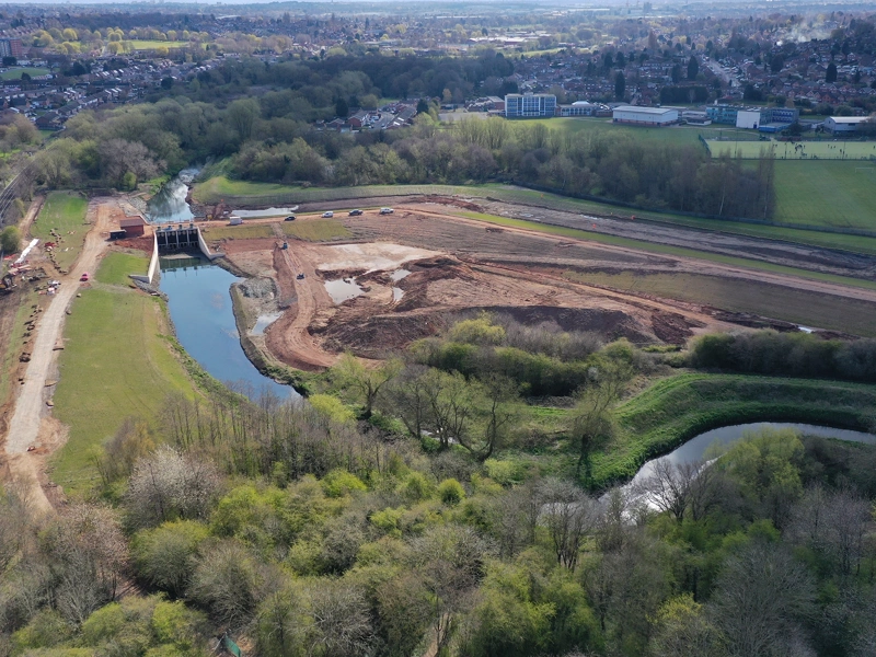 Perry Barr flood barrier UK