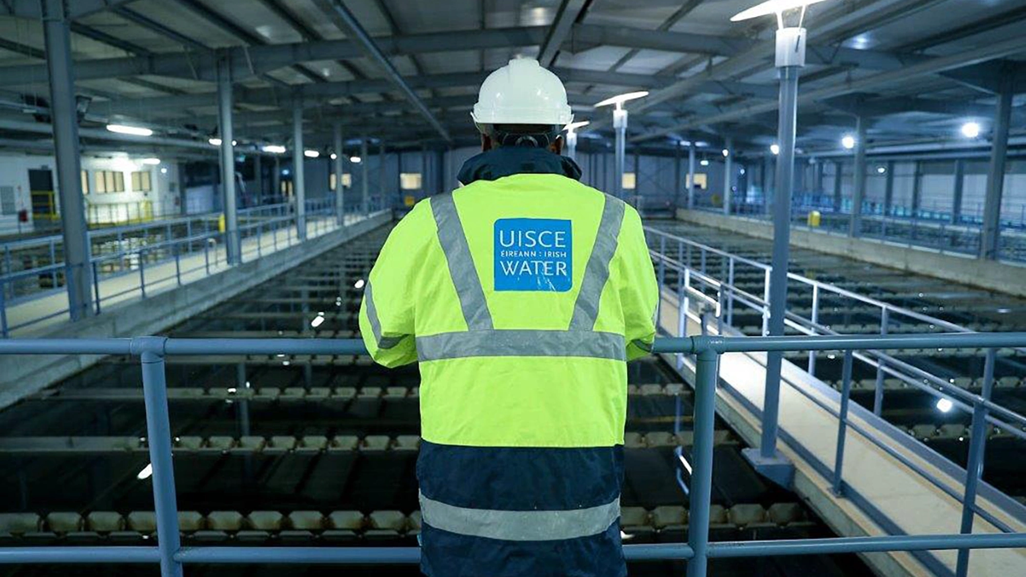 Man in high vis inside a project site