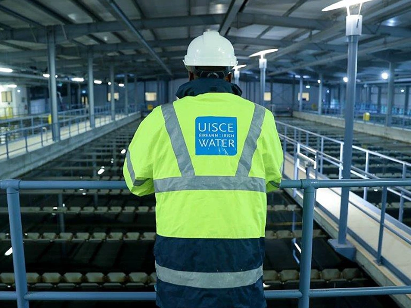 Man in high vis inside a project site