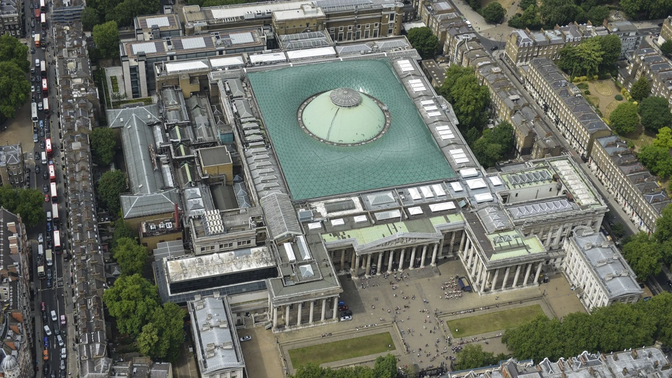 Aerial image of the BM © The Trustees of the British Museum