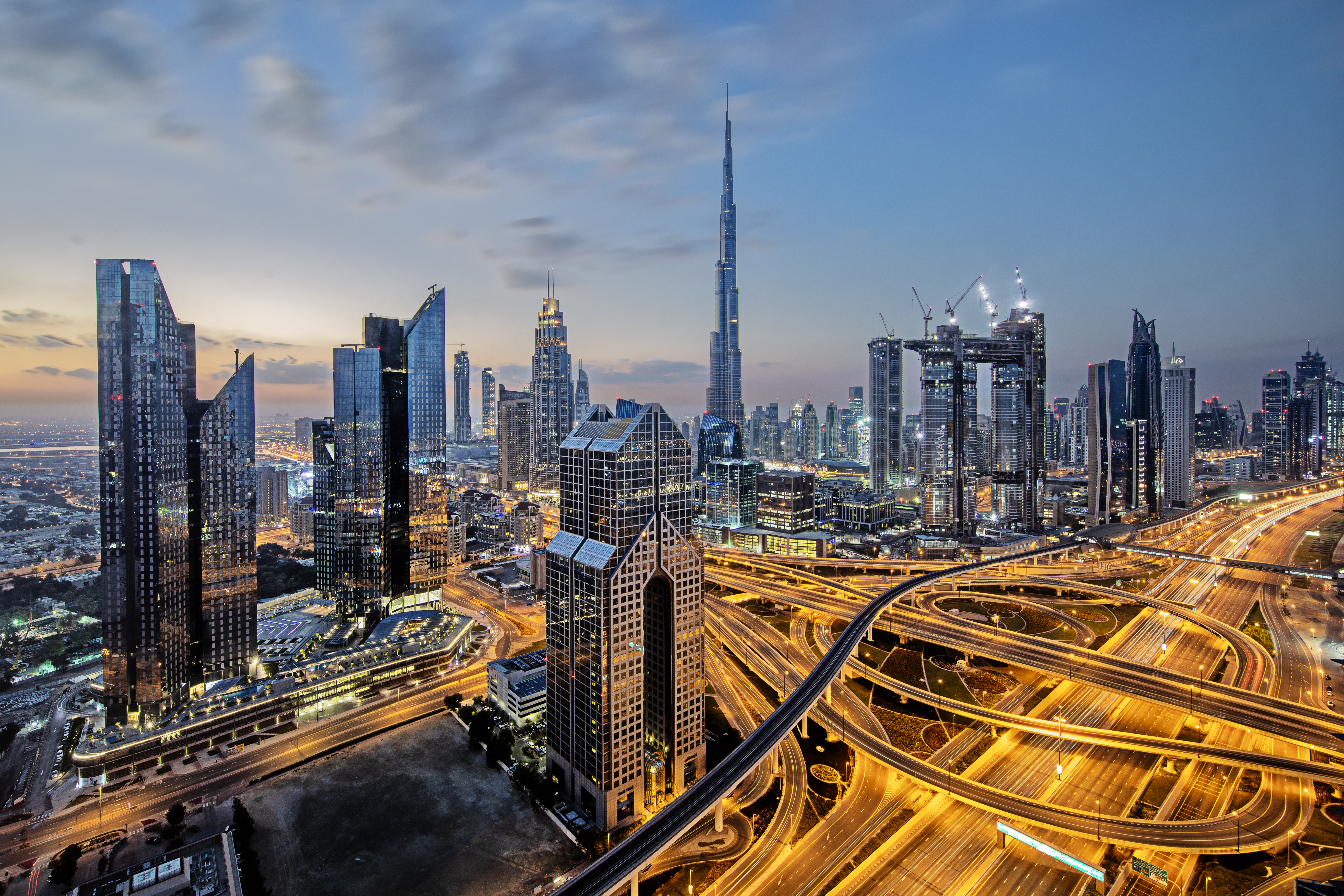 UAE Skyline at night