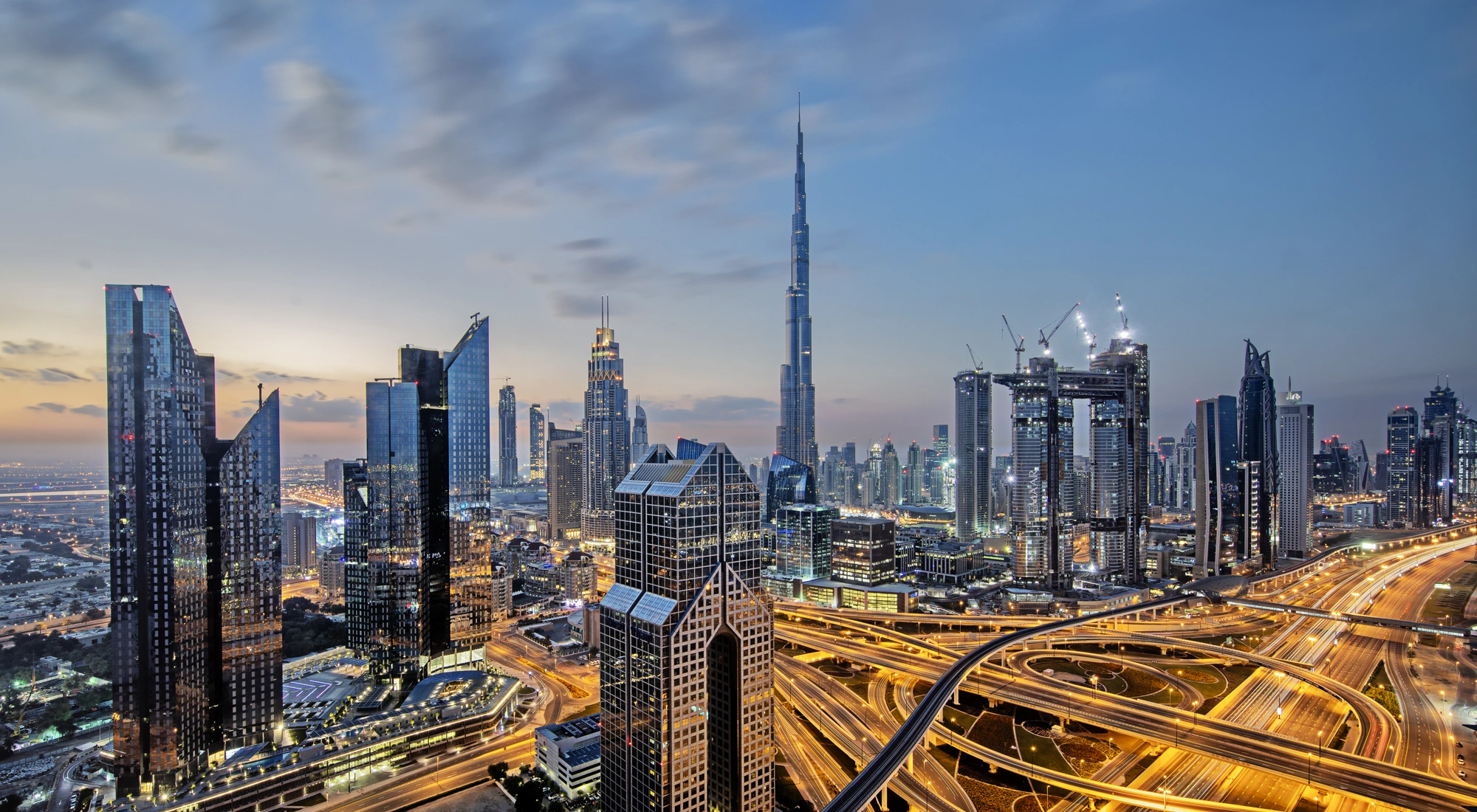 UAE Skyline at night